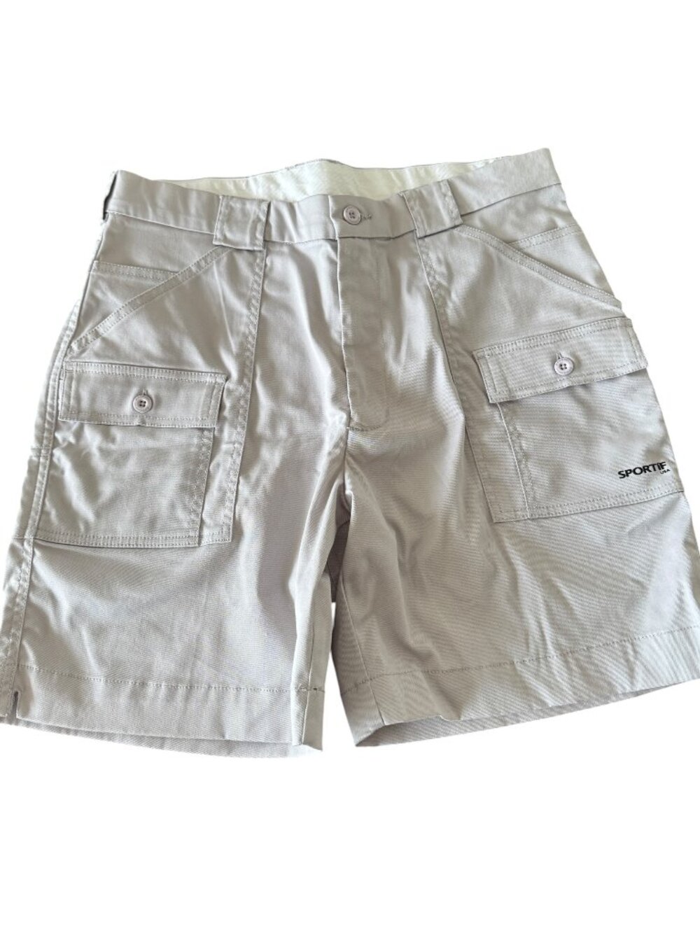 SPORTIF Pewter Tidewater Shorts 7" inseam 34" waist Travel Coach Athletic